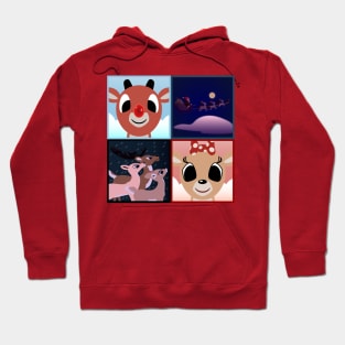 Rudolph Squares Hoodie